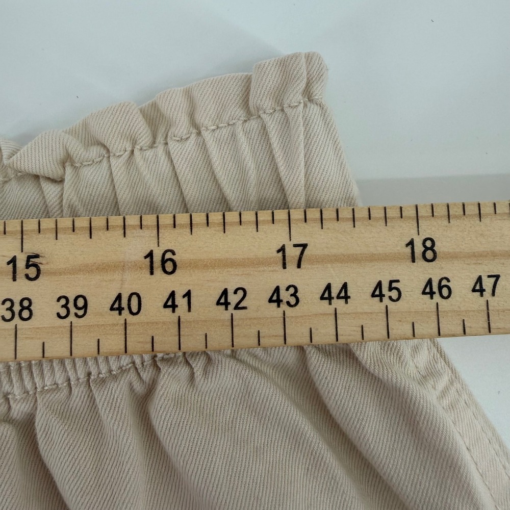NWT Madewell High Rise Elastic Waist Utility Shorts Tan Size 32 or 14 - Picture 4 of 10